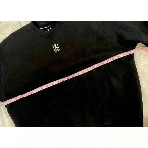 HOUSE iD Pullover Black Crewneck Sweatshirt Adult Size S oversized relaxed urban - Picture 14 of 16